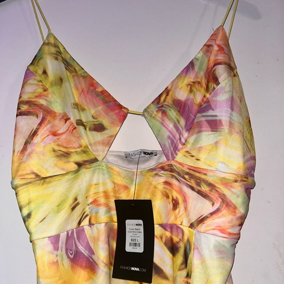 Colorful Abstract Dress NwT - Picture 4 of 5